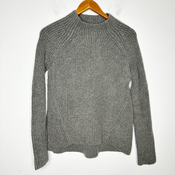 MADEWELL Sweater Womens Size XS Ribbed Knit Northfield Mockneck Winter Wool Soft - Picture 4 of 8